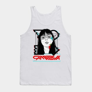 Vaporwave Girl Cyberpunk Urban Futuristic Style Tank Top